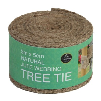 Cinghia per alberi in tela naturale 5 m x 5 cm