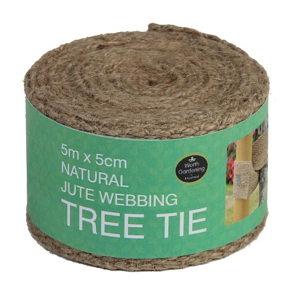 Cinghia per alberi in tela naturale 5 m x 5 cm