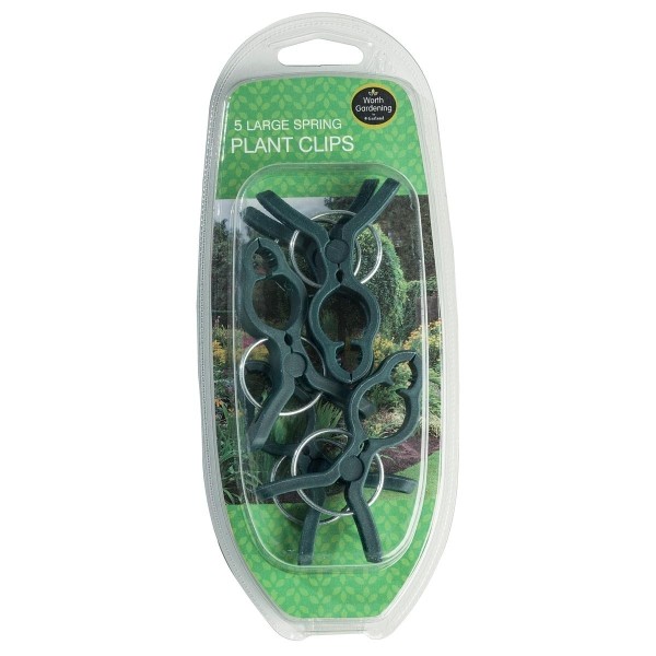 Large plant clips set of 5