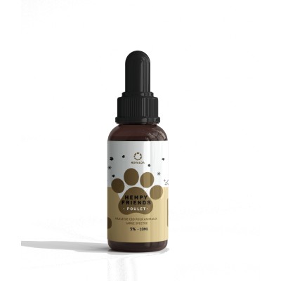 Olio CBD per animali 5% al pollo | NOVALOA