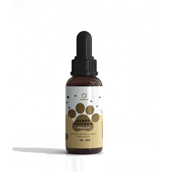 Olio CBD per animali 5% al pollo | NOVALOA