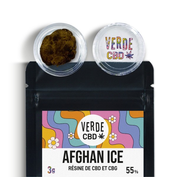 Resina CBD e CBG AFGHAN ICE | VERDE CBD