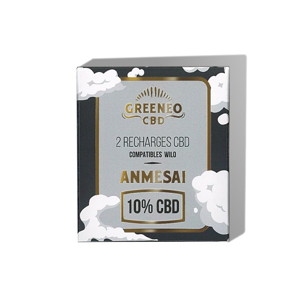 CBD e-liquid cartridge 10% Anmesai - 2 pcs | GREENEO nicotine-free