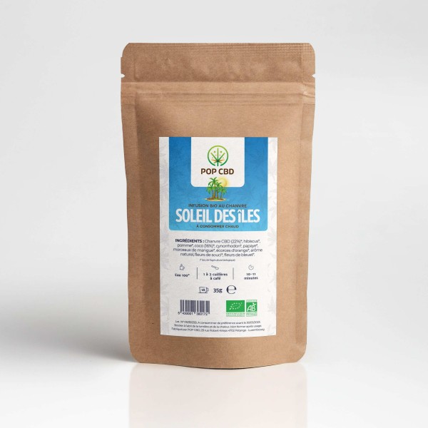 Organic CBD herbal tea Island Sunshine | POP CBD