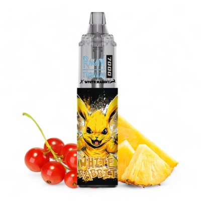 Puff Tornado 7000 Conejo Blanco Frutos Rojos Piña