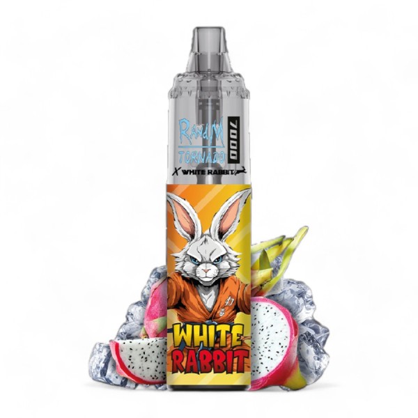 Puff Tornado 7000 Fruta del Dragón Hielo Conejo Blanco