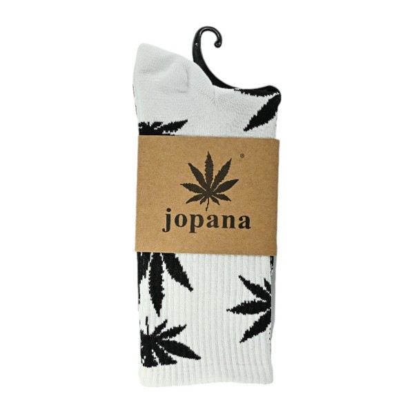 Weiße Cannabis-Socken
