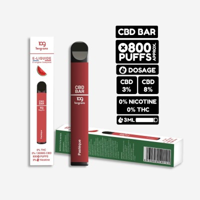 Puff Tengrams 300mg CBD Melancia 800 baforadas