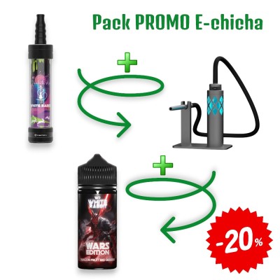 Pack e-Shisha White Rabbit Air Gun Metal