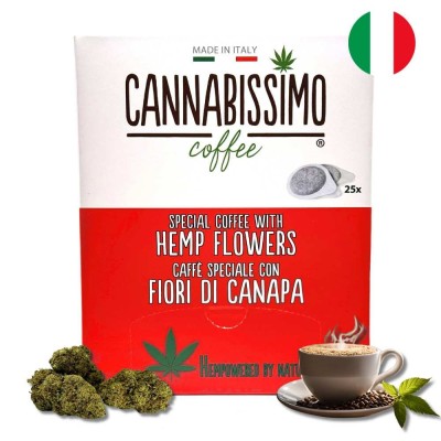 Cialde di Caffè con Fiori di Canapa Cannabissimo - 25 cialde