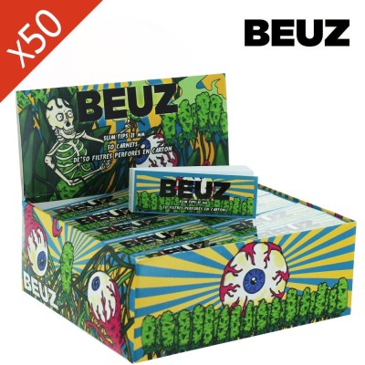 Filtros Beuz Slim Tips 21mm Skeleton - Caja de 50 libritos