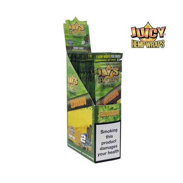 Piteira de cânhamo Eldorado Caixa com 25 pacotes | JUICY JAY'S
