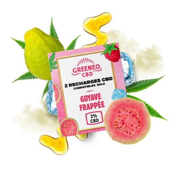 CBD Cartridges GUAVA PUNCH - 2 pcs | GREENEO
