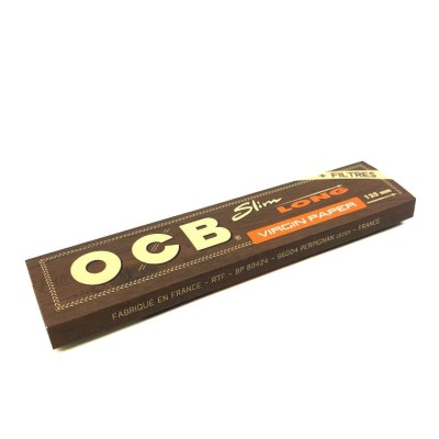 Folhas slim longas não branqueadas & filtros x 32 | OCB