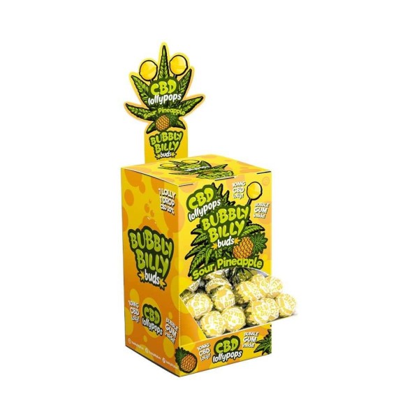 Chupeta CBD Abacaxi Azedo - 100 unidades | BUBBLY BILLY