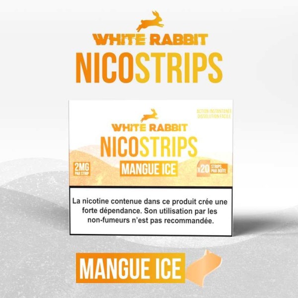 Nicostrips Conejo Blanco Mango Helado 2mg