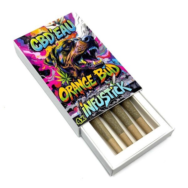 4er-Set Infustick CBD 7% Orange Bud | CBD'EAU