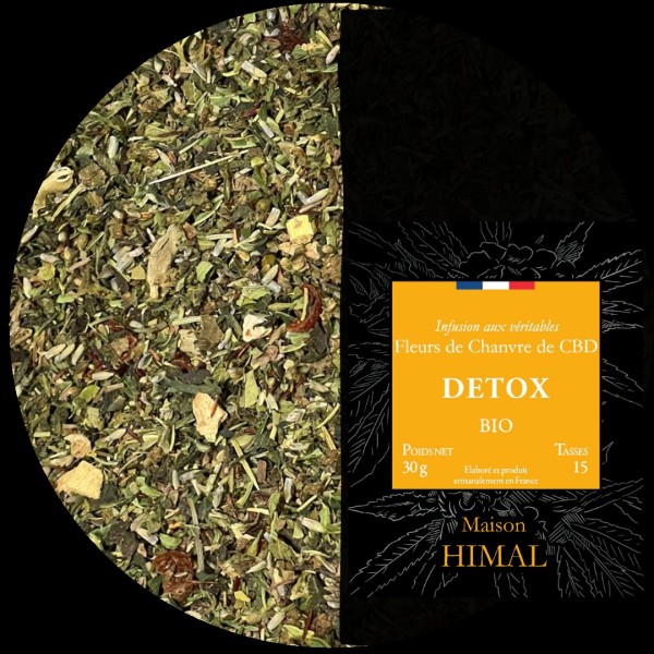 Organic CBD detox herbal tea - loose leaf | MAISON HIMAL