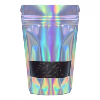 Bolsa de aluminio holográfica 8x13x5cm - 100 uds
