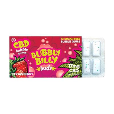 Chewing-gum al CBD gusto fragola | BUBBLY BILLY