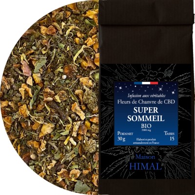 Tisana CBD biologica super sonno - sfusa | MAISON HIMAL