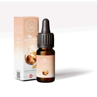 CBD-Öl 40% Breitspektrum Pfirsich-Aprikose | ALPAISIA