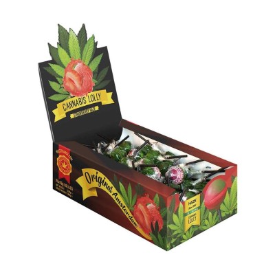 Cannabis strawberry lollipop - 70 pcs | MULTITRANCE