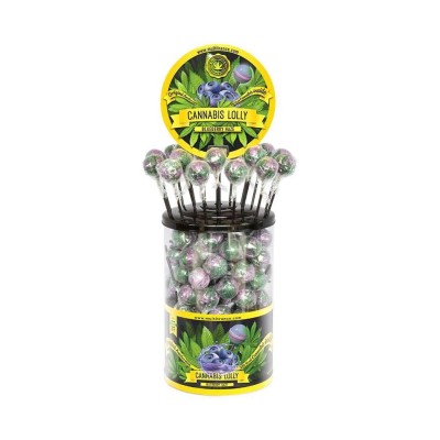 Cannabis Blueberry Lollipop - 100 pcs | MULTITRANCE Cannabis Blueberry Lollipop - 100 pcs | MULTITRANCE