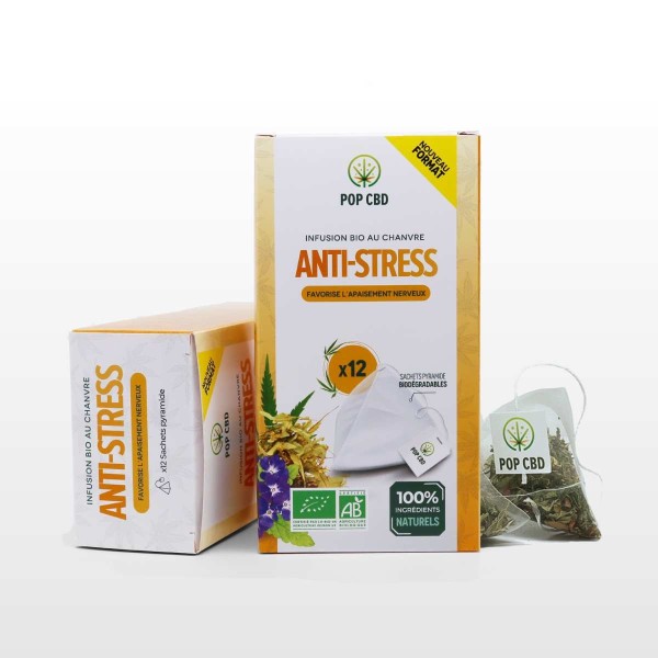 Infusión de CBD orgánico anti estrés - bolsitas | POP CBD