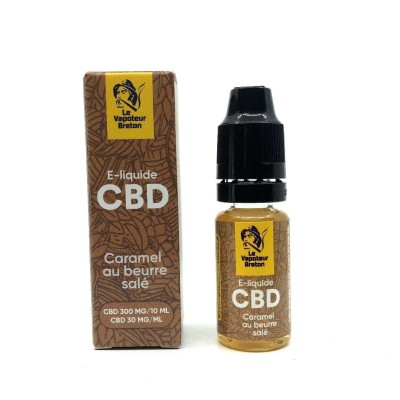 E-líquido CBD Caramelo de mantequilla salada 300mg/10ml sin nicotina