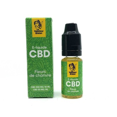 E-líquido CBD flores de cáñamo 300mg | LE VAPOTEUR BRETON sin nicotina