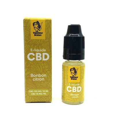 E-líquido de CBD Caramelo de Limón 150mg/10ml sin nicotina
