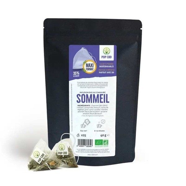 Organic CBD Sleep Tea - Bags | POP CBD