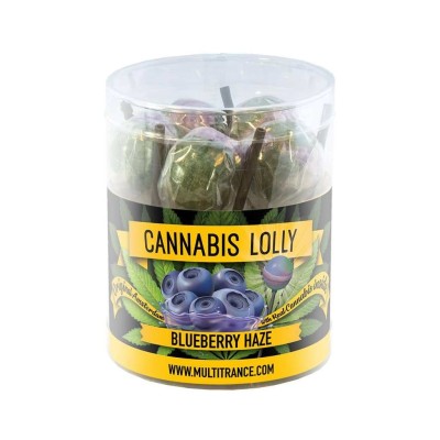 Pirulito de cannabis sabor mirtilo - 10 unidades | MULTITRANCE
