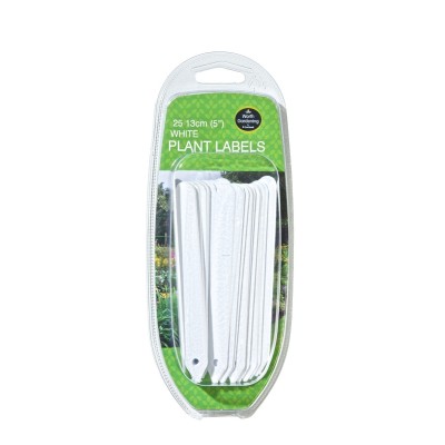 Etiquetas Brancas para Plantas 13cm conjunto de 25